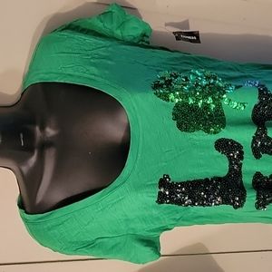 Express Green Love Tshirt